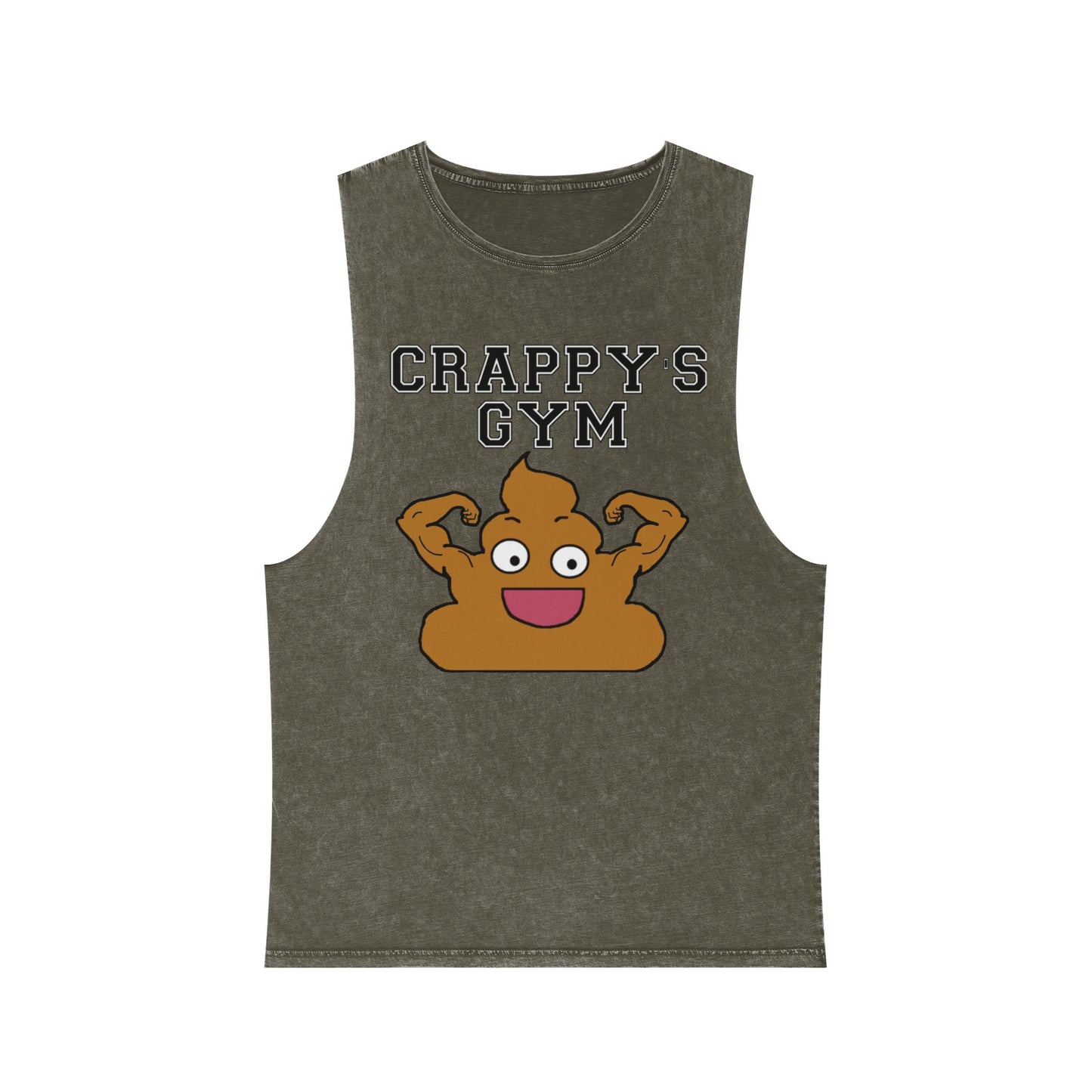 Crappy's 100% Cotton Stonewash Workout Tank